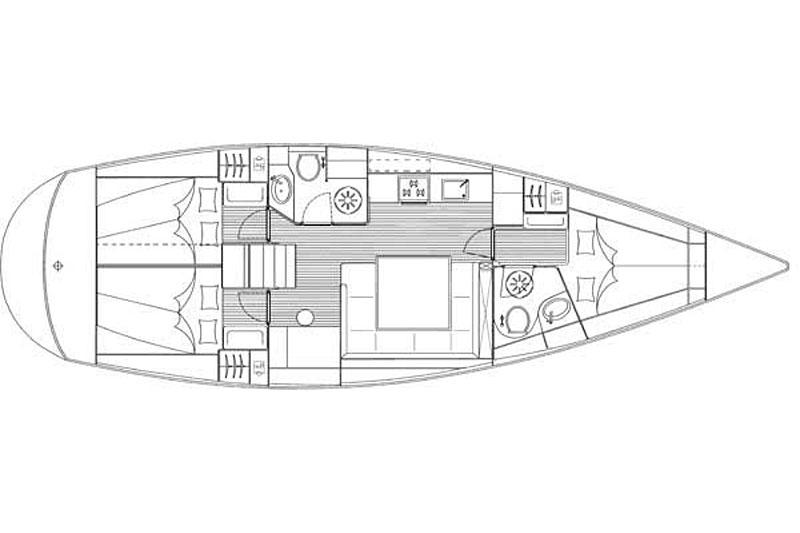 Book yachts online - False - Bavaria 43 Cruiser (3Cab) - Short Summer - rent