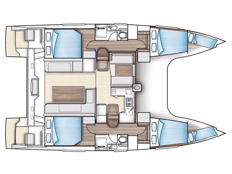 Book yachts online - catamaran - Nautitech Open 40 - Gecko - rent