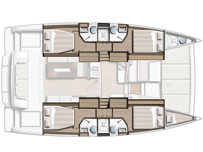 Book yachts online - catamaran - Bali 4.2 - ORSA 1 - A/C, Generator, Water maker - rent