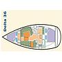 Book yachts online - sailboat - Delta 36 - Lafitte - rent