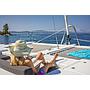 Book yachts online - catamaran - Lagoon 560 S2 (2016) equipped with generator, AC (saloon+cabins), water maker, ice maker, microwave oven, dishwasher, underwater lights, 2 X S.U.P. , water ski & tube, 8 snorkel. sets - PURA VIDA - rent