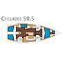 Book yachts online - sailboat - Cyclades 50.5 - Manitu - rent