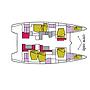 Book yachts online - catamaran - Lagoon 52F - 6 cab - Dugongo II (SXM) (6 cab + 1 crew) (A/C, WM, Generator, Inverter, Tender Lift) - rent