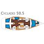 Book yachts online - sailboat - Cyclades 50.5 - Galeodea - rent